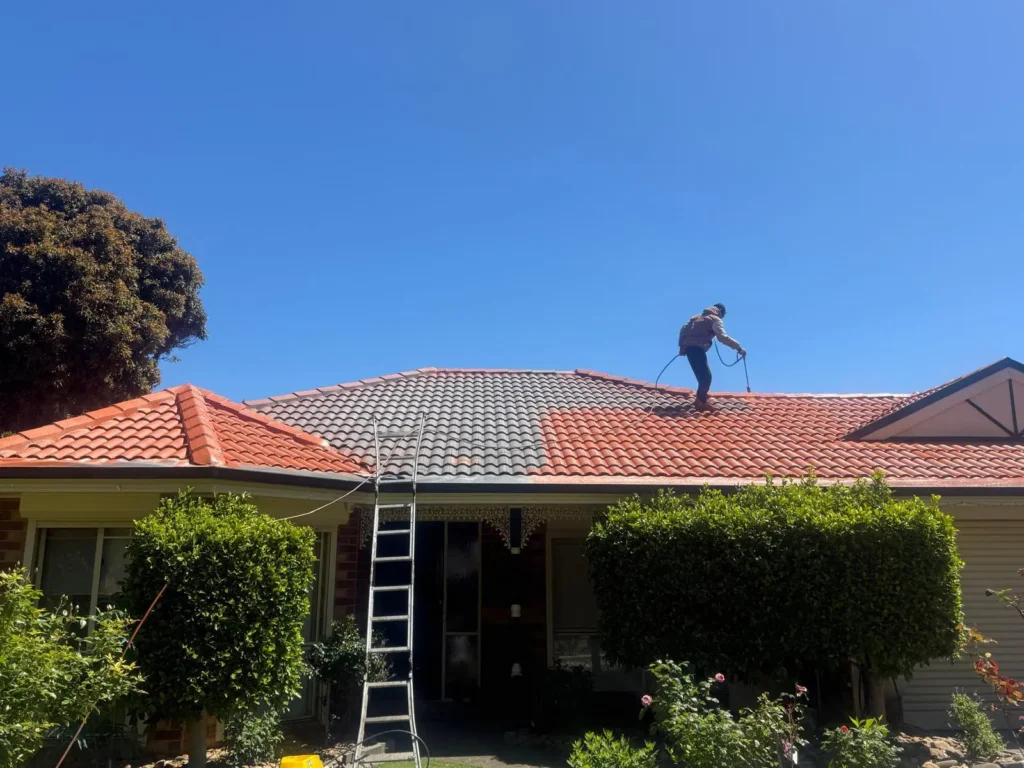YSM Worker Repainting the Roof