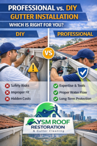 Professional vs DIY Gutter Installation Melbourne