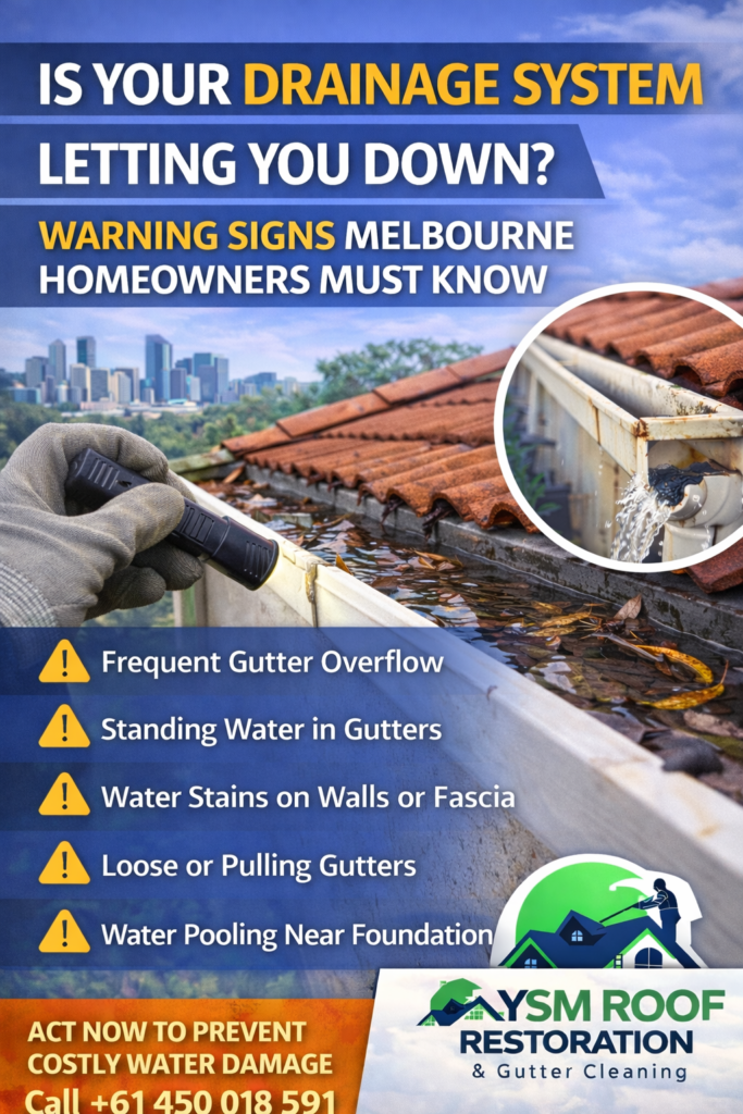 drainage system problems Melbourne