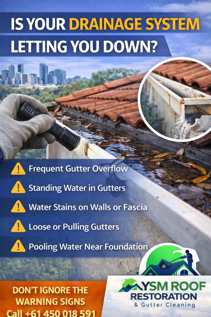 roof drainage system problems