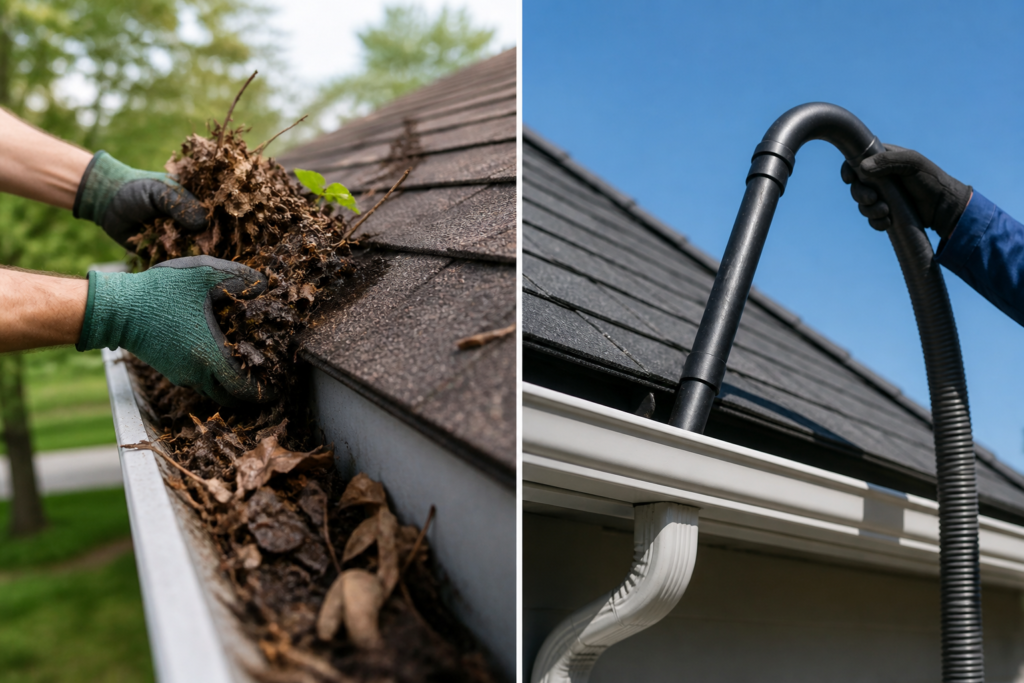 DIY or professional gutter cleaning