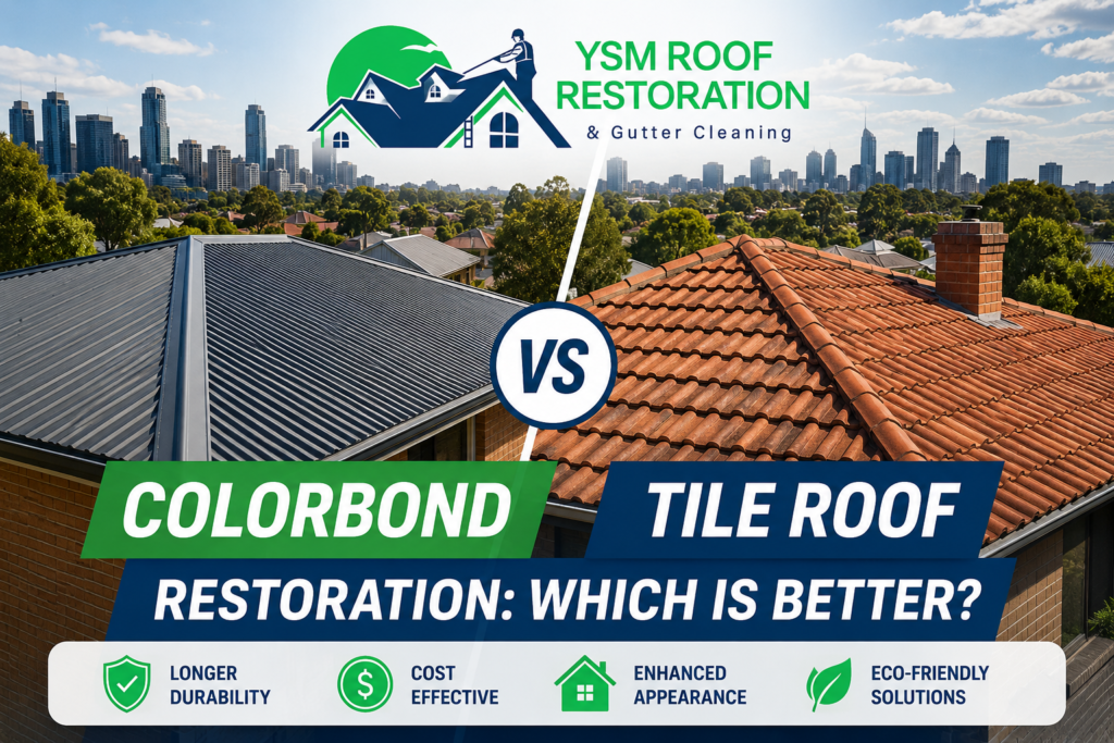 Colorbond vs Tile Roof Restoration
